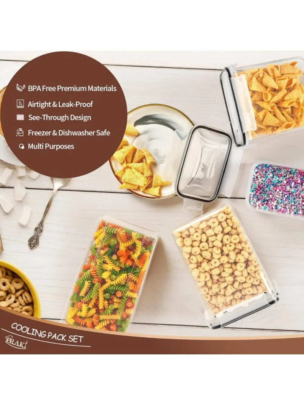 Airtight Food Storage Containers Set - 24 PCS BPA Free Leak-Proof Canisters for